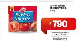 Cooperativa Obrera Primer precio - puré de tomate oferta