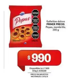 Cooperativa Obrera Primer precio - galletitas dulces pepas oferta