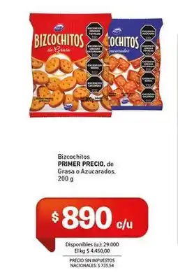 Cooperativa Obrera Primer - bizcochitos oferta