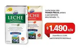 Cooperativa Obrera Primer - leche larga vida oferta