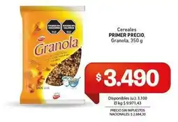 Cooperativa Obrera Primer precio - granola oferta