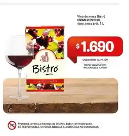 Cooperativa Obrera Primer - vino de mesa tinto oferta