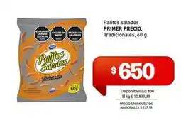 Cooperativa Obrera Primer precio - palitos salados tradicionales oferta
