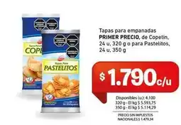 Cooperativa Obrera Primer precio - tapas para empanadas oferta