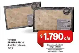 Cooperativa Obrera Primer precio - ravioles oferta