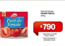 Cooperativa Obrera Primer precio - puré de tomate oferta
