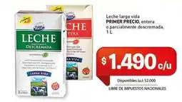 Cooperativa Obrera Vida - leche larga oferta