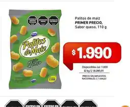 Cooperativa Obrera Primer precio - palitos de maiz oferta
