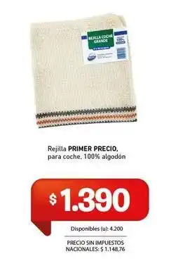 Cooperativa Obrera Primer precio - rejilla para coche oferta