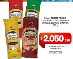 Cooperativa Obrera Primer - fideos oferta