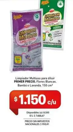 Cooperativa Obrera Primer - limpiador multiuso para diluir oferta