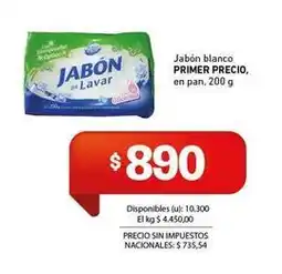 Cooperativa Obrera Primer - jabón blanco oferta