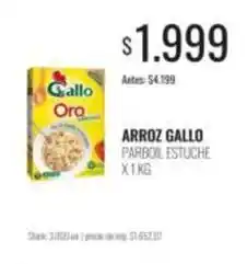 Supermercados Tadicor Gallo oro - arroz gallo parboil estuche oferta