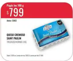 Supermercados Tadicor Saint paulin - queso cremoso saint paulin trozado/horma oferta