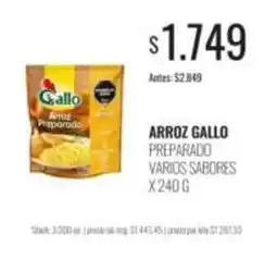 Supermercados Tadicor Gallo - arroz preparado oferta