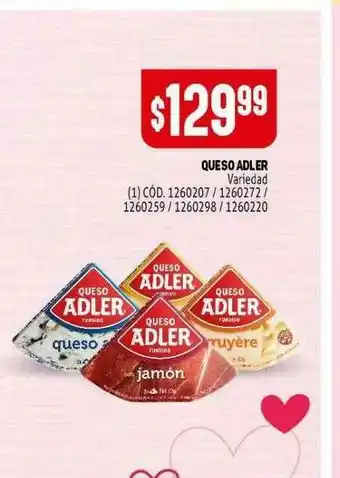 Makro Queso Adler Variedad oferta