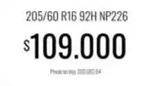 Supermercados Tadicor 205/60 r16 92h np226 oferta
