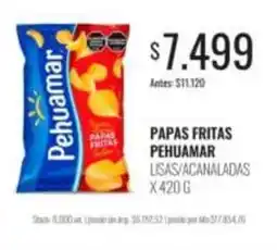 Supermercados Tadicor Pehuamar - papas fritas lisas/acanaladas oferta