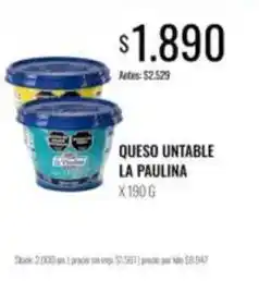 Supermercados Tadicor La paulina - queso untable oferta