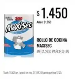 Supermercados Tadicor Rollo de cocina mega 200 pa ilde{n}os x un oferta