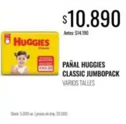 Supermercados Tadicor Huggies - pañal classic jumbo pack oferta