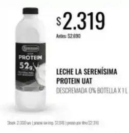 Supermercados Tadicor La serenísima - leche protein uat descremada 0% botella oferta