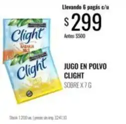 Supermercados Tadicor Clight - jugo en polvo oferta
