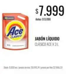 Supermercados Tadicor Ace - jabón líquido clásico oferta