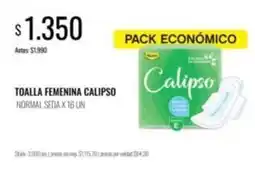 Supermercados Tadicor Calipso - toalla femenina normal seda oferta