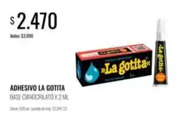 Supermercados Tadicor La gotita - adhesivo la gotita base cianocrilato oferta