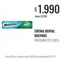 Supermercados Tadicor Kolynos - crema dental fresura oferta