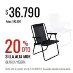 Supermercados Tadicor Mor - silla alta mor blanca/negra oferta