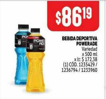 Makro Bebida Deportiva Powerade oferta