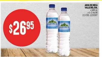 Makro Agua De Mesa Valle Del Sol oferta
