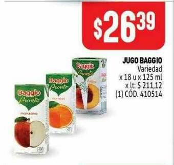 Makro Jugo Baggio oferta