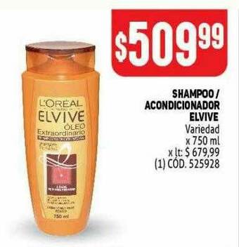 Makro Shampoo O Acondicionador Elvive oferta