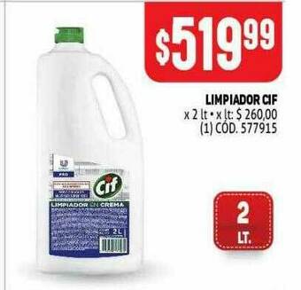 Makro Limpiador Cif oferta