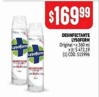 Makro Desinfectante Lysoform oferta