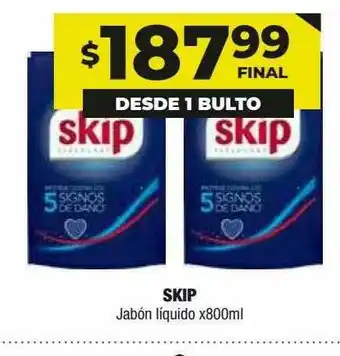 Maxi Ofertas Skip Jabón Liquido oferta