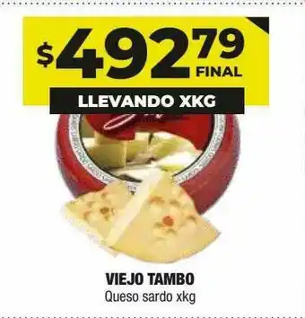 Maxi Ofertas Viejo Tambo Queso Sardo Xkg oferta
