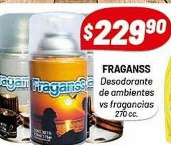 Almacor Fraganss Desodorante De Ambientes Vs Fragancias oferta