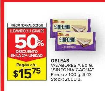 Carrefour Market Obleas V-sabores oferta