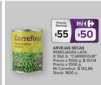 Carrefour Market Arvejas Secas Remojadas Lata oferta