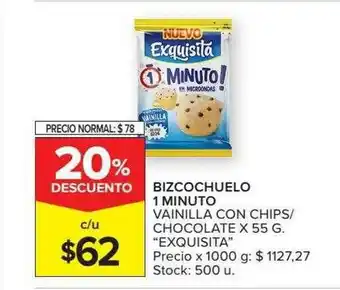 Carrefour Market Bizcochuelo 1 Minuto Vainilla Con Chips O Chocolate oferta
