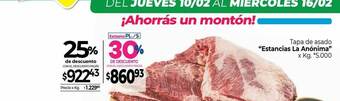 La Anonima Tapa De Asado oferta
