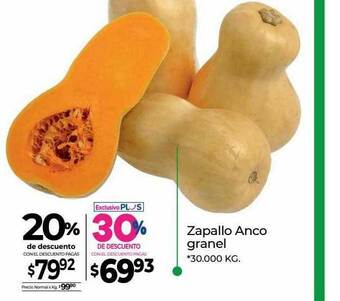 La Anonima Zapallo Anco Granel oferta