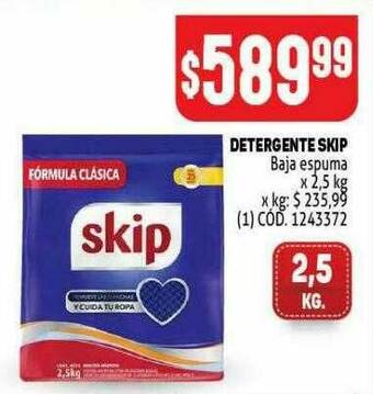 Makro Detergente Skip Baja Espuma oferta