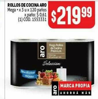 Makro Rollos De Cocina Aro oferta