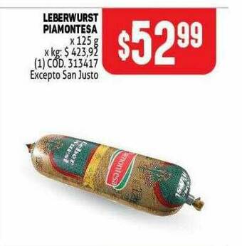 Makro Leberwurst Piamontesa oferta