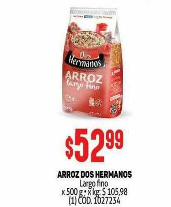 Makro Arroz Dos Hermanos Largo Fino oferta
